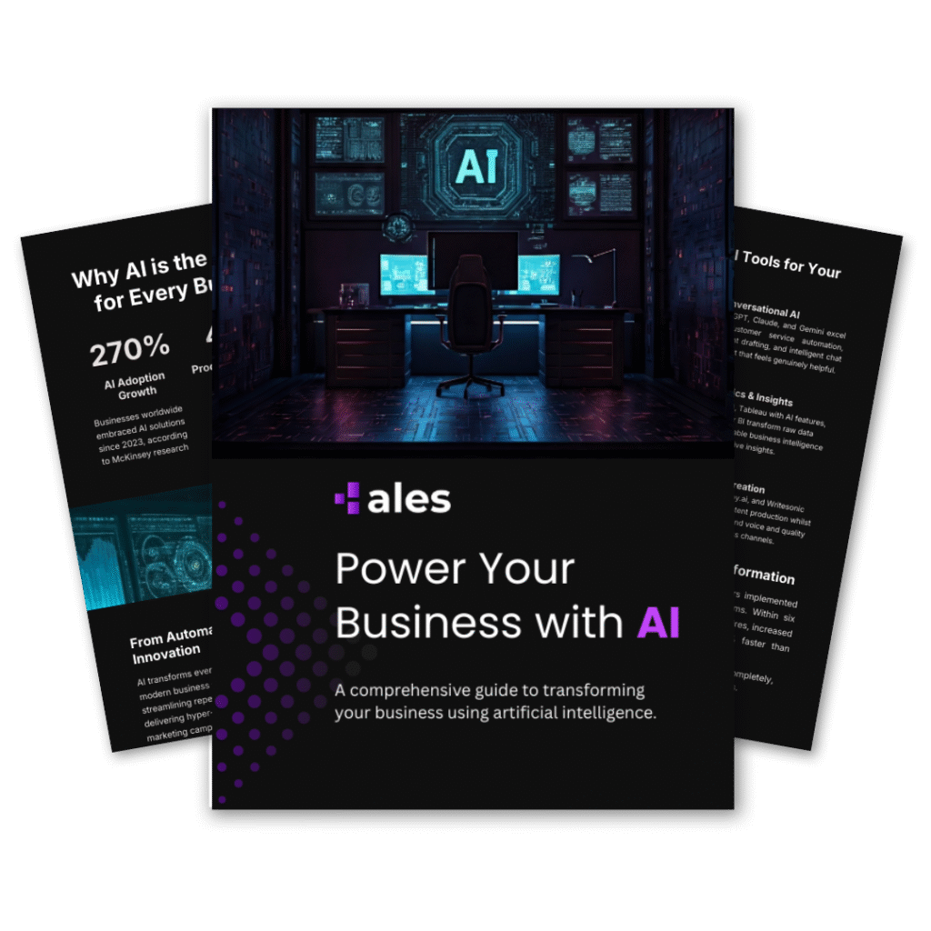 Power Your Business With AI Free Workbook