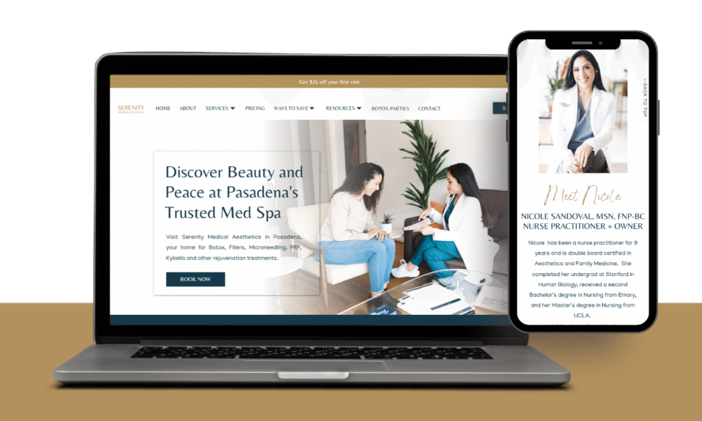 Serenity Medical Aesthetics Showit