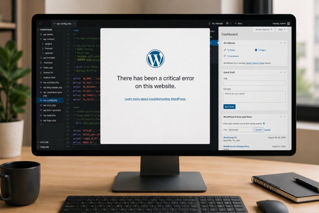 How to fix the "There has been a critical error on this website" WordPress issue